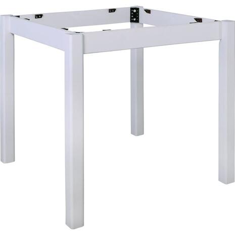 ΚΑΦΕΝΕΙΟΥ Βάση Τραπεζιού Οξιά Λυόμενη για Επιφάνεια 60x60cm, Βαφή Εμποτισμού Λάκα Άσπρο (Ρ415,Ε8)