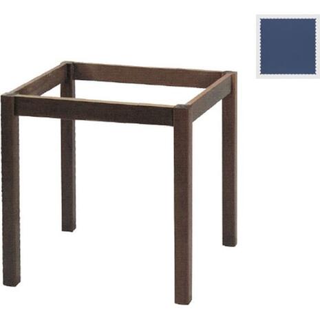 ΚΑΦΕΝΕΙΟΥ Βάση Τραπεζιού Οξιά Λυόμενη για Επιφάνεια 60x60cm, Βαφή Εμποτισμού Ανιλίνη Μπλε (Ρ415,Ε3)