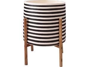 ΓΛΑΣΤΡΑ ΕΣΩΤ.ΧΩΡΟΥ RENTIL HM4683S FIBER CEMENT ΛΕΥΚΟ/ΜΑΥΡΟ--ΒΑΣΗ TEAK Φ23x60Υεκ