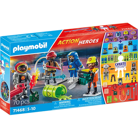Playmobil Action Heroes Επιχείρηση Πυροσβεστικής 71468