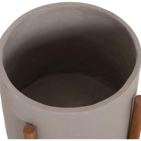 ΓΛΑΣΤΡΑ ΕΣΩΤ.ΧΩΡΟΥ RENTIL HM4684.03S FIBER CEMENT ΧΡΩΜΑ ΓΚΡΙ--ΒΑΣΗ TEAK Φ27x56Υ