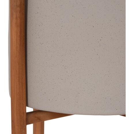 ΓΛΑΣΤΡΑ ΕΣΩΤ.ΧΩΡΟΥ RENTIL HM4684.03S FIBER CEMENT ΧΡΩΜΑ ΓΚΡΙ--ΒΑΣΗ TEAK Φ27x56Υ