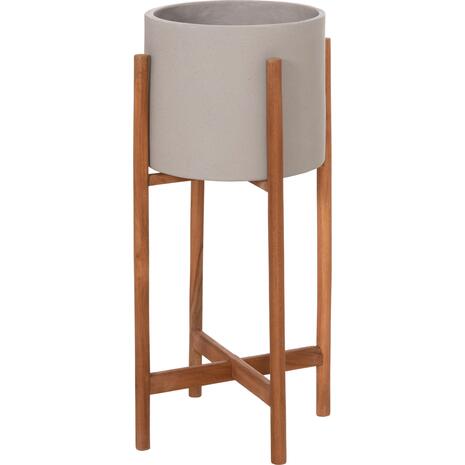 ΓΛΑΣΤΡΑ ΕΣΩΤ.ΧΩΡΟΥ RENTIL HM4684.03S FIBER CEMENT ΧΡΩΜΑ ΓΚΡΙ--ΒΑΣΗ TEAK Φ27x56Υ