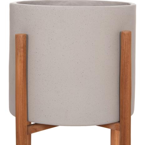 ΓΛΑΣΤΡΑ ΕΣΩΤ.ΧΩΡΟΥ RENTIL HM4684.03S FIBER CEMENT ΧΡΩΜΑ ΓΚΡΙ--ΒΑΣΗ TEAK Φ27x56Υ