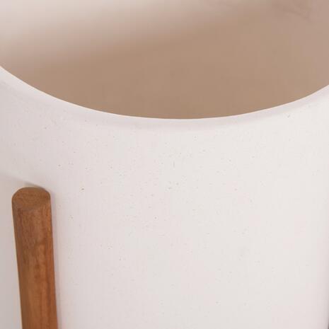 ΓΛΑΣΤΡΑ ΕΣΩΤ.ΧΩΡΟΥ RENTIL HM4684.02S FIBER CEMENT ΧΡΩΜΑ ΛΕΥΚΟ--ΒΑΣΗ TEAK Φ27x56Υ