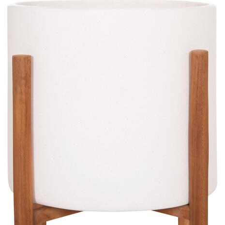 ΓΛΑΣΤΡΑ ΕΣΩΤ.ΧΩΡΟΥ RENTIL HM4684.02S FIBER CEMENT ΧΡΩΜΑ ΛΕΥΚΟ--ΒΑΣΗ TEAK Φ27x56Υ