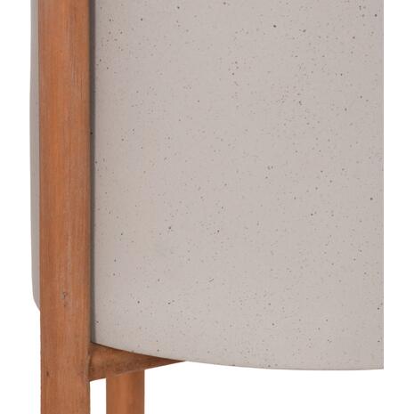 ΓΛΑΣΤΡΑ ΕΣΩΤ.ΧΩΡΟΥ RENTIL HM4684.03L FIBER CEMENT ΧΡΩΜΑ ΓΚΡΙ--ΒΑΣΗ TEAK Φ27x66Υ