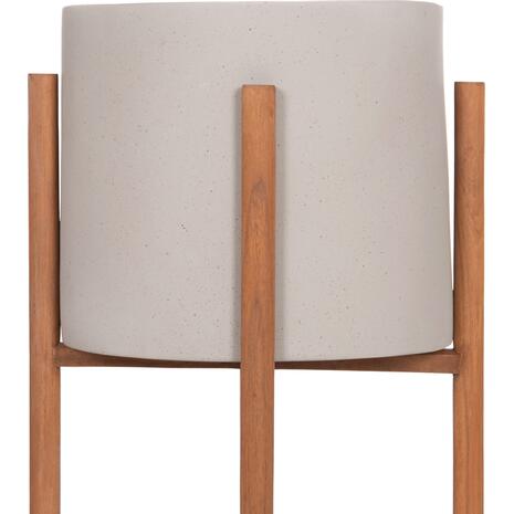 ΓΛΑΣΤΡΑ ΕΣΩΤ.ΧΩΡΟΥ RENTIL HM4684.03L FIBER CEMENT ΧΡΩΜΑ ΓΚΡΙ--ΒΑΣΗ TEAK Φ27x66Υ