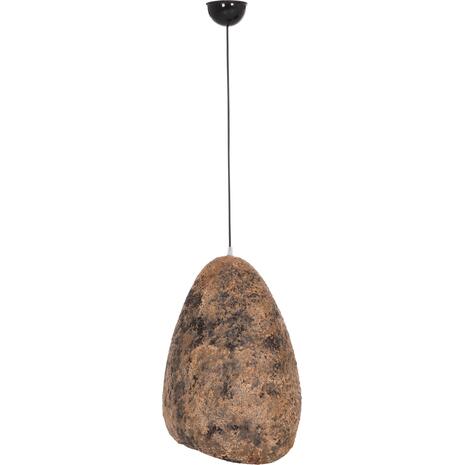 ΦΩΤΙΣΤΙΚΟ ΟΡΟΦΗΣ ΜΕ ΟΨΗ ΠΕΤΡΑΣ STONER (S) HM4417.03 ΓΚΡΙ/ΚΑΦΕ-- 37x30x45Υεκ.