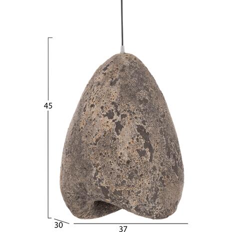 ΦΩΤΙΣΤΙΚΟ ΟΡΟΦΗΣ ΜΕ ΟΨΗ ΠΕΤΡΑΣ STONER (S) HM4417.04 ΓΚΡΙ--37x30x45Υεκ.