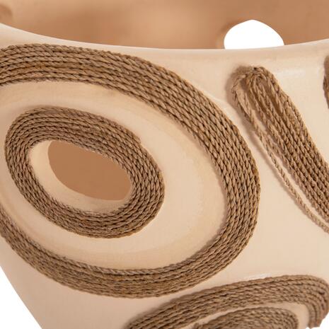 ΕΠΙΤΡΑΠΕΖΙΟ ΔΙΑΚΟΣΜΗΤΙΚΟ ΒΑΖΟ DEAN HM4678.02 ΤΕΡΑΚΟΤΑ ΣΕ ΚΡΕΜ--Φ25x28Υεκ.