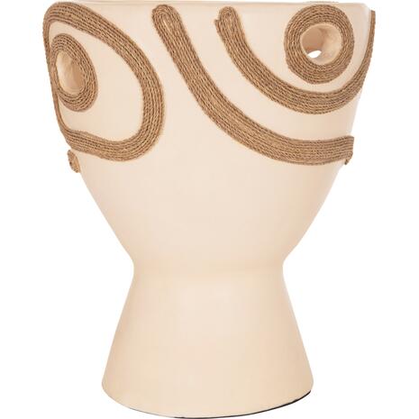 ΕΠΙΤΡΑΠΕΖΙΟ ΔΙΑΚΟΣΜΗΤΙΚΟ ΒΑΖΟ DEAN HM4678.02 ΤΕΡΑΚΟΤΑ ΣΕ ΚΡΕΜ--Φ25x28Υεκ.