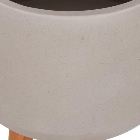 ΓΛΑΣΤΡΑ ΕΣΩΤ.ΧΩΡΟΥ QUAN HM4680.03L FIBER CEMENT ΓΚΡΙ--ΒΑΣΗ TEAK Φ38x62Υεκ