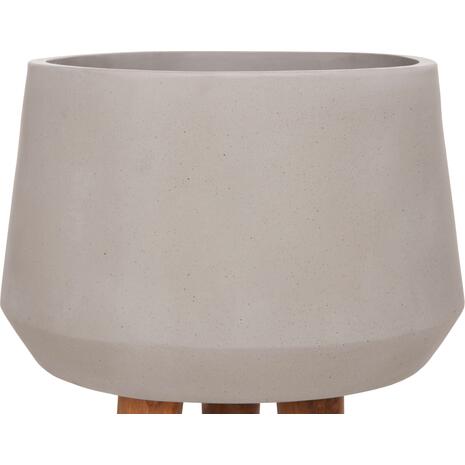 ΓΛΑΣΤΡΑ ΕΣΩΤ.ΧΩΡΟΥ QUAN HM4680.03L FIBER CEMENT ΓΚΡΙ--ΒΑΣΗ TEAK Φ38x62Υεκ