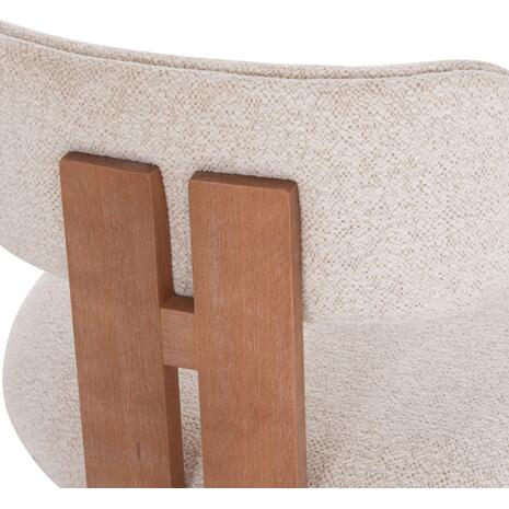 ΚΑΡΕΚΛΑ ΤΡΑΠΕΖΑΡΙΑΣ KARVO HM18252.01 ΜΠΕΖ ΥΦΑΣΜΑ--ΞΥΛΟ ΟΞΙΑΣ 57x50x79Υεκ (σετ 2 τεμαχίων)