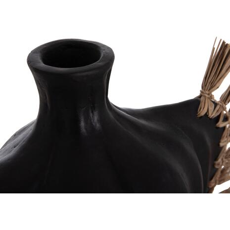 ΕΠΙΤΡΑΠΕΖΙΟ ΔΙΑΚΟΣΜΗΤΙΚΟ JEBB HM4689.01 ΜΑΥΡΗ ΤΕΡΑΚΟΤΑ & GRASS--32x15x33Υεκ.