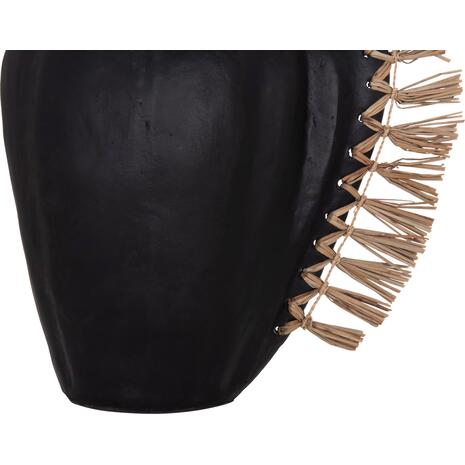 ΕΠΙΤΡΑΠΕΖΙΟ ΔΙΑΚΟΣΜΗΤΙΚΟ JEBB HM4689.01 ΜΑΥΡΗ ΤΕΡΑΚΟΤΑ & GRASS--32x15x33Υεκ.