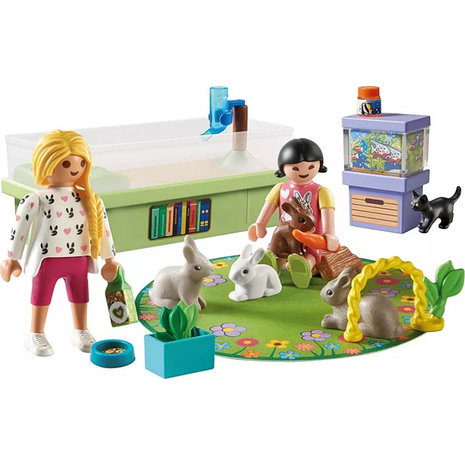 Playmobil My Life Starter Pack Παίζοντας Με Τα Κουνελάκια 71753