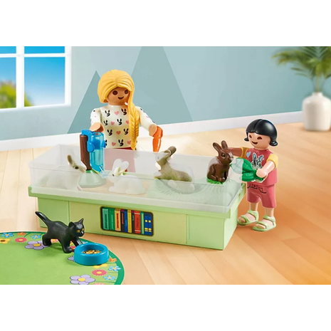Playmobil My Life Starter Pack Παίζοντας Με Τα Κουνελάκια 71753
