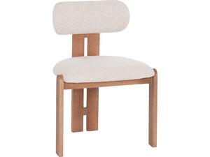 ΚΑΡΕΚΛΑ ΤΡΑΠΕΖΑΡΙΑΣ KARVO HM18252.01 ΜΠΕΖ ΥΦΑΣΜΑ--ΞΥΛΟ ΟΞΙΑΣ 57x50x79Υεκ (σετ 2 τεμαχίων)