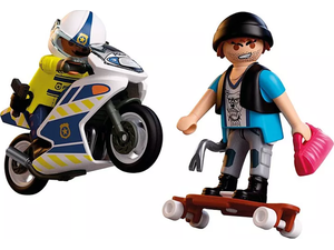 Playmobil City Action Αστυνομική Καταδίωξη Με Μοτοσικλέτα 72079