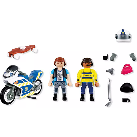Playmobil City Action Αστυνομική Καταδίωξη Με Μοτοσικλέτα 72079