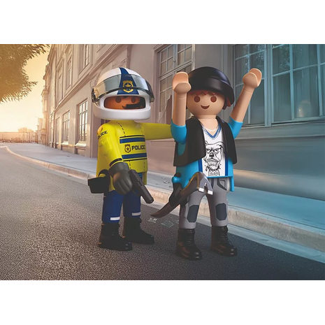 Playmobil City Action Αστυνομική Καταδίωξη Με Μοτοσικλέτα 72079