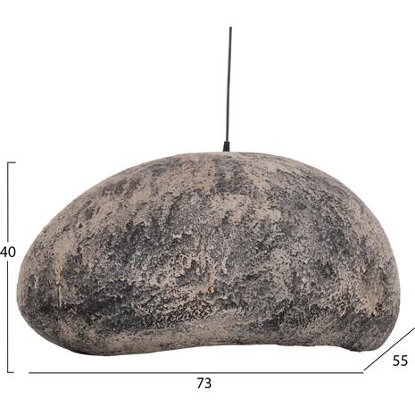 ΦΩΤΙΣΤΙΚΟ ΟΡΟΦΗΣ STONER (L) HM4419.04 ΟΨΗ ΠΕΤΡΑΣ ΓΚΡΙ--73x55x40Υεκ.