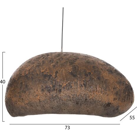 ΦΩΤΙΣΤΙΚΟ ΟΡΟΦΗΣ STONER (L) HM4419.03 ΟΨΗ ΠΕΤΡΑΣ ΚΑΦΕ/ΓΚΡΙ--73x55x40Υεκ.