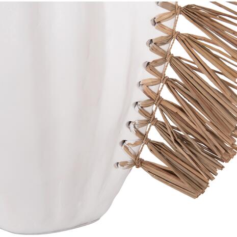 ΕΠΙΤΡΑΠΕΖΙΟ ΔΙΑΚΟΣΜΗΤΙΚΟ JEBB HM4689.02 ΛΕΥΚΗ ΤΕΡΑΚΟΤΑ & GRASS--32x15x33Υεκ.