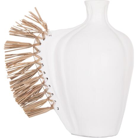 ΕΠΙΤΡΑΠΕΖΙΟ ΔΙΑΚΟΣΜΗΤΙΚΟ JEBB HM4689.02 ΛΕΥΚΗ ΤΕΡΑΚΟΤΑ & GRASS--32x15x33Υεκ.