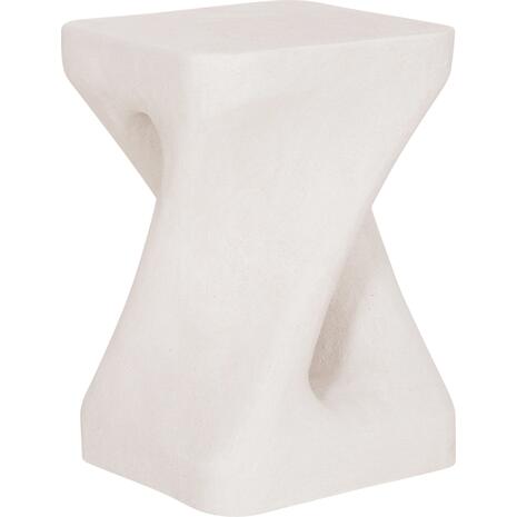 ΣΚΑΜΠΟ ΤΕΤΡΑΓΩΝΟ SANTORINI HM18337 ΠΟΛΥΡΗΤΙΝΗ--ΥΠΟΛΕΥΚΟ ΧΡΩΜΑ 30x30x45Yεκ