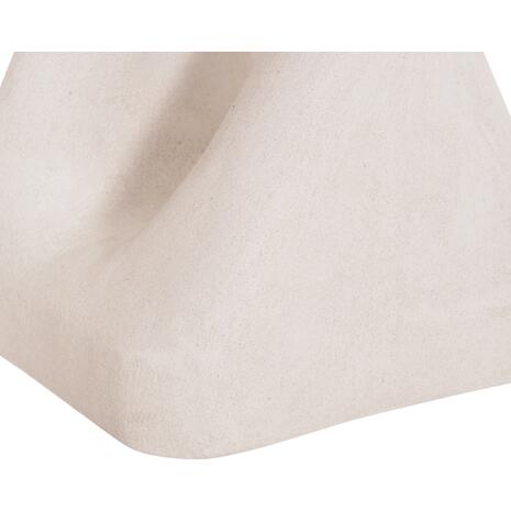 ΣΚΑΜΠΟ ΤΕΤΡΑΓΩΝΟ SANTORINI HM18337 ΠΟΛΥΡΗΤΙΝΗ--ΥΠΟΛΕΥΚΟ ΧΡΩΜΑ 30x30x45Yεκ