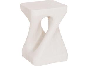 ΣΚΑΜΠΟ ΤΕΤΡΑΓΩΝΟ SANTORINI HM18337 ΠΟΛΥΡΗΤΙΝΗ--ΥΠΟΛΕΥΚΟ ΧΡΩΜΑ 30x30x45Yεκ