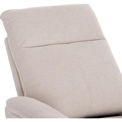ΠΟΛΥΘΡΟΝΑ RELAX ΜΕ ΗΛΕΚΤΡΙΚΗ ΑΝΑΚΛΙΣΗ SYNTHIA HM3309.01 ΜΠΕΖ ΥΦΑΣΜΑ 75x86x100Yεκ