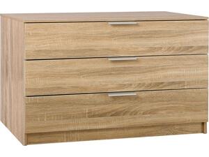 DRAWER Συρταριέρα με 3 Συρτάρια, Απόχρωση Sonoma (Ε760,2)