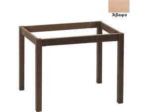 ΚΑΦΕΝΕΙΟΥ Βάση Τραπεζιού Οξιά Λυόμενη για Επιφάνεια 70x110cm Άβαφη (Ρ409,0)