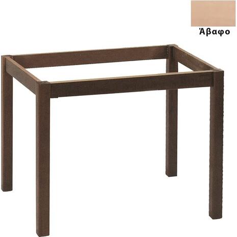 ΚΑΦΕΝΕΙΟΥ Βάση Τραπεζιού Οξιά Λυόμενη για Επιφάνεια 70x110cm Άβαφη (Ρ409,0)