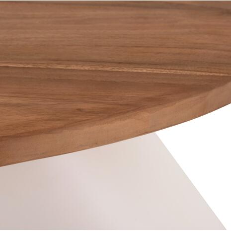 ΒΟΗΘΗΤΙΚΟ ΤΡΑΠΕΖΙ AIDA HM4692.02 FIBER CEMENT ΛΕΥΚΟ--ΞΥΛΟ TEAK TOP 47x60x59Υεκ