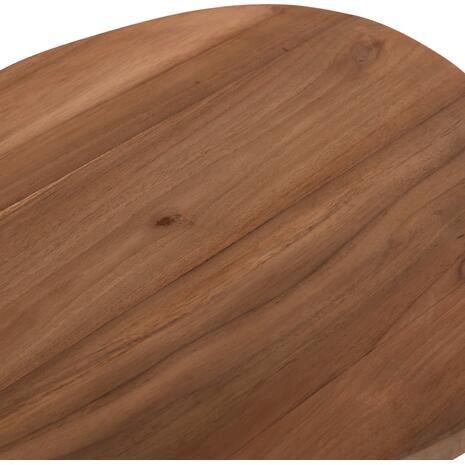 ΒΟΗΘΗΤΙΚΟ ΤΡΑΠΕΖΙ AIDA HM4692.02 FIBER CEMENT ΛΕΥΚΟ--ΞΥΛΟ TEAK TOP 47x60x59Υεκ