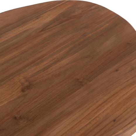 ΒΟΗΘΗΤΙΚΟ ΤΡΑΠΕΖΙ AIDA HM4692.01 FIBER CEMENT ΜΑΥΡΟ--ΞΥΛΟ TEAK TOP 47x60x59Υεκ