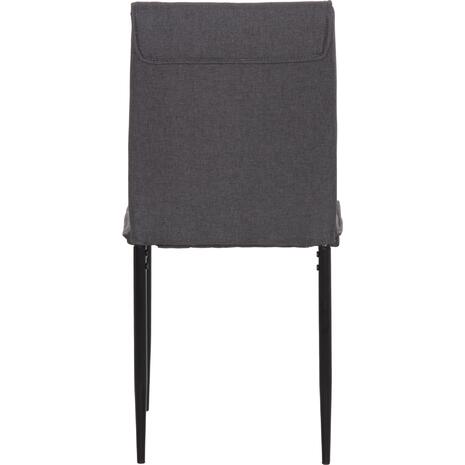 ΚΑΡΕΚΛΑ ΤΡΑΠΕΖΑΡΙΑΣ PERKY HM18347.01 ΓΚΡΙ ΥΦΑΣΜΑ-ΜΕΤΑΛ. ΠΟΔΙΑ ΜΑΥΡΑ 44x60x87Υεκ (σετ 4 τεμαχίων)