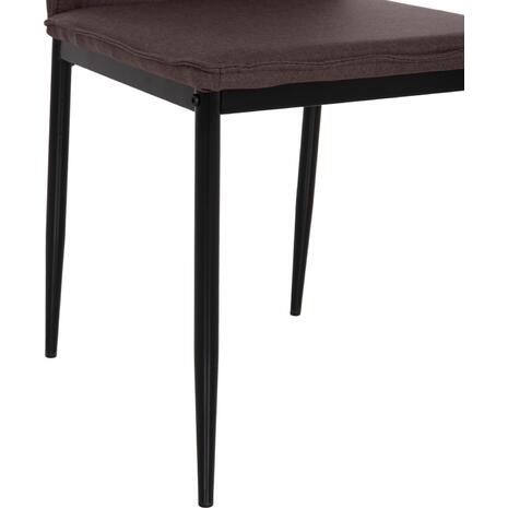 ΚΑΡΕΚΛΑ ΤΡΑΠΕΖΑΡΙΑΣ PERKY HM18347.03 ΚΑΦΕ ΥΦΑΣΜΑ-ΜΕΤΑΛ. ΠΟΔΙΑ ΜΑΥΡΑ 44x60x87Υεκ (σετ 4 τεμαχίων)