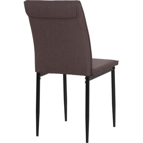 ΚΑΡΕΚΛΑ ΤΡΑΠΕΖΑΡΙΑΣ PERKY HM18347.03 ΚΑΦΕ ΥΦΑΣΜΑ-ΜΕΤΑΛ. ΠΟΔΙΑ ΜΑΥΡΑ 44x60x87Υεκ (σετ 4 τεμαχίων)