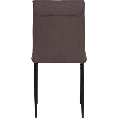 ΚΑΡΕΚΛΑ ΤΡΑΠΕΖΑΡΙΑΣ PERKY HM18347.03 ΚΑΦΕ ΥΦΑΣΜΑ-ΜΕΤΑΛ. ΠΟΔΙΑ ΜΑΥΡΑ 44x60x87Υεκ (σετ 4 τεμαχίων)