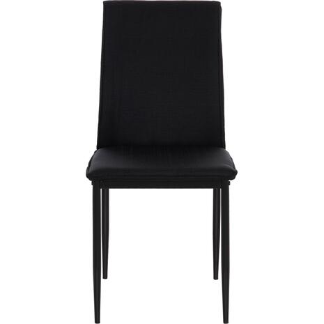 ΚΑΡΕΚΛΑ ΤΡΑΠΕΖΑΡΙΑΣ PERKY HM18347.02 ΜΑΥΡΟ ΥΦΑΣΜΑ & ΜΕΤΑΛΛΙΚΑ ΠΟΔΙΑ 44x60x87Υεκ (σετ 4 τεμαχίων)