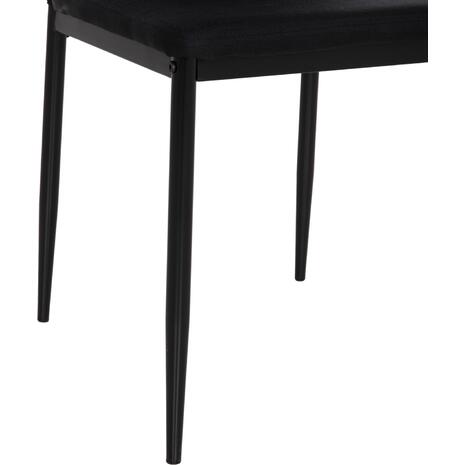 ΚΑΡΕΚΛΑ ΤΡΑΠΕΖΑΡΙΑΣ DIAZ HM18346.02 ΜΑΥΡΟ ΥΦΑΣΜΑ & ΜΕΤΑΛΛΙΚΑ ΠΟΔΙΑ 43x52x87Υεκ. (σετ 4 τεμαχίων)