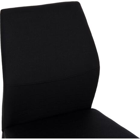 ΚΑΡΕΚΛΑ ΤΡΑΠΕΖΑΡΙΑΣ DIAZ HM18346.02 ΜΑΥΡΟ ΥΦΑΣΜΑ & ΜΕΤΑΛΛΙΚΑ ΠΟΔΙΑ 43x52x87Υεκ. (σετ 4 τεμαχίων)