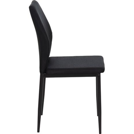 ΚΑΡΕΚΛΑ ΤΡΑΠΕΖΑΡΙΑΣ DIAZ HM18346.02 ΜΑΥΡΟ ΥΦΑΣΜΑ & ΜΕΤΑΛΛΙΚΑ ΠΟΔΙΑ 43x52x87Υεκ. (σετ 4 τεμαχίων)