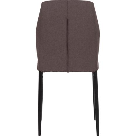 ΚΑΡΕΚΛΑ ΤΡΑΠΕΖΑΡΙΑΣ DIAZ HM18346.03 ΚΑΦΕ ΥΦΑΣΜΑ-ΜΕΤΑΛΛΙΚΑ ΠΟΔΙΑ ΜΑΥΡΑ 43x52x87Υεκ. (σετ 4 τεμαχίων)